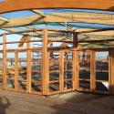 Opbouw strandpaviljoen.