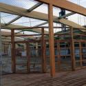 Opbouw strandpaviljoen.